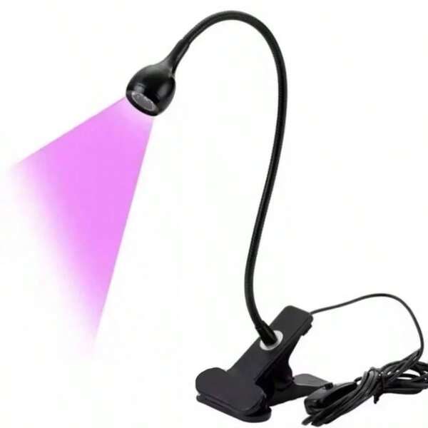 Mini Lâmpada Led USB De Mesa Com Clipe Flexível UV Para Unhas