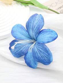 1pc 13cm Large Fabric Artificial Flower Hair Clip, Bohemian Style Side Bangs Hairpin, Beach Vacation & Daily Wear Accessory - Multicolor - View 19