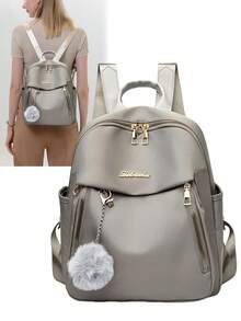 3色休闲铆钉装饰女士背包，菱形图案拉威尔收纳背包，多功能尼龙背包，轻便背包，便携式，笔记本电脑隔层，容量大，适合女大学生，大学，初中，高中，户外，旅行，郊游，小学，菜鸟日常办公，情人节礼物 - 彩色 - 查看 12