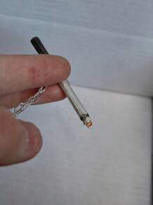 1 pieza Collar de mujer de estilo callejero elegante con colgante de cigarrillo en minimalista