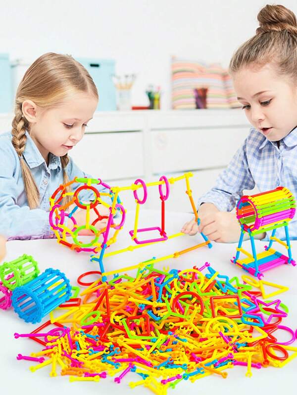 200/300pcs Magic Wand Building Block Set - Teen Educational Building Toys PVC Material, Unleash Your Child's Imagination, Education Construction Engineering Set, Multi-Color And Multi-Shape, Perfect Gift For Birthdays And Holidays