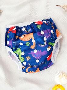 1PC Reusable Baby Swim Diaper Adjustable Washable Swim Underwear - Multicolor - View 2