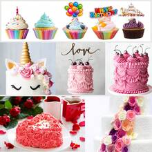 Cake Decorating Kit For Beginners Includes Video Course, EBook+ Baking Supplies - Cake Turntable, Pastry Piping Bag, Piping Icing Tips For Beginners