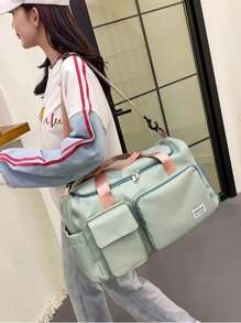 Sportowa torba na siłownię dla kobiet i mężczyzn, torba na ramię typu crossbody, z przegródką na buty i kieszeniami na rzeczy suche i mokre, trening fitness, joga, pilates, pływanie, plaża, bagaż, torba podróżna, torby damskie