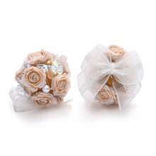 3pcs/Set Handmade Butterfly, Flower & Bead Embellished Jewelry Pendants, Suitable For Making Phone Charms, Keychains, DIY Crafts - Flowers and Butterflies - View 9