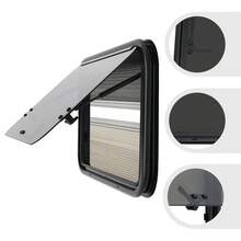 YUNRUX Motorhome Window Caravan Side Window Tinted Hinged Window RV Camper Window - Black and White - View 2
