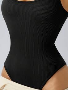 Seamless 2 Pieces Set Of Shapewear Bodysuit With Briefs - Multicolor - View 6