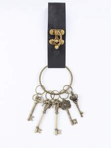 1PC Vintage Keychain For Parties Festivals Industrial Age Costume Supplies Medieval Retro Keyring Stage Performances - Multicolor - View 10