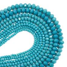 1pc Hollow Blue Ceramic Cut Abacus Crystal Flat Beads 3/4/6/8mm, Fashionable Versatile DIY Jewelry Making, Suitable For Bracelets, Necklaces, Funky Jewelry, Phone Charms, Keychain Wholesale Beads