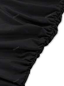 Robe moulante mini à col V sexy pour femmes, couleur unie, robe de soirée pour adultes