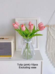 1pc Geometric Glass Vase, Suitable For Hydroponics, Dried Flowers, Home Decor, Flower Arrangement, Gifts, DIY, Birthday, Graduation - Clear - View 14