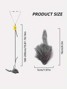 Colorful Plush Caterpillar Rattle Stick Cat Toy - Interactive Play And Exercise, Suitable For Kittens, Battery-Free Cat Toy For All Cat Breeds - Multicolor - View 6