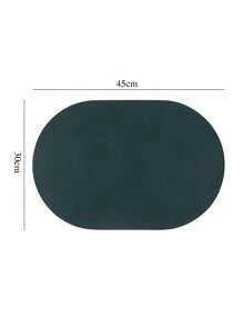 1/2 Peças Jogo Americano de Mesa Antiderrapante e Resistente ao Calor, Impermeável, Placemat de Cozinha e Jantar, Porta-copos de Couro Sintético, Suprimentos para Casa