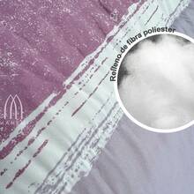 Edredón Estampado con Relleno de Fibra, Edredón Cama Individual, Tejido Suava y 100% Poliéster - Coral de Matera - Ver 4