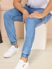 Kit 2 Premium Men's Jeans Jogger Pants - Multicolor - View 6