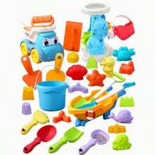 Juego de juguetes de playa para niños, juego de cavar arena y agua, balde de playa, pala, herramienta para jugar con arena de playa, colores y estilos aleatorios