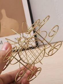 1 Pc Wedding Pumpkin Carriage Candy Decoration Rack Golden Iron Wedding Candy Box Party Tabletop Decoration