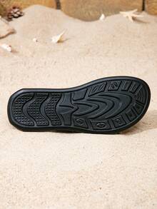 New Men's Beach Sandals Breathable Low-Top Splicing Fashion Adjustable Heel Dual-Use Slippers, Outdoor Sports Casual Beach Camping Versatile Sandals