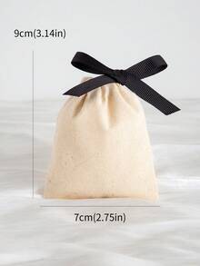 10pcs Natural Bamboo Fiber Packaging Bags, Minimalist And Practical Multipurpose - Beige - View 11