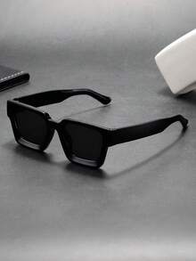 Gafas de moda clásicas, sencillas y con estilo retro cuadradas para hombres, para uso casual, de negocios, viajes, exteriores, minimalistas y personalizadas, adecuadas para deportes, fiestas, vacaciones, conducción, pesca, un regalo ideal - Multicolor - Ver 9