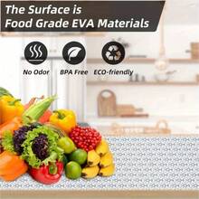 12x120 Inch Shelf Liner Non Slip, Non Adhesive Drawer Liner, Waterproof Shelf Liners For Kitchen Cabinets