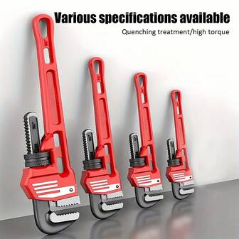 1 PC 多功能管钳 大口径水暖管拆卸扳手 快速两用重型钳子可拧水管/暖气管/下水道等 适用于管道、汽车及工业维修 多功能工具 管道工具