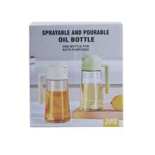 1pc/2pcs Oil Spray Pour Oil Atomizer Portable Oil Spray Bottle Glass Oil Bottle Two-In-One Oil Spray Can - Multicolor a - View 28