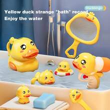 1 Set Bath/Swimming Toy Set - 8 Cute Duck Shaped Water Toys, Perfect For Shower And Bathtub Use, Duck Bath Toy, Make The Swimming Pool Full Of Fun, Excellent Birthday Gift For Infant Boy And Girl - Multicolor - View 10