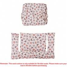 1pc Cushion Compatible With Stokke Tripp Trapp - Soft Seat For Infants, Babies & Toddlers, High Chair Accessories, Cotton Fabric Insert, Easy To Install, Easy To Clean
