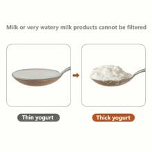 1pc-Greek Yogurt Strainer, Multi Yoghurt Maker Strainer With Fine Mesh Bag & Lid For Thick Greek Yogurt, Soybean Milk, Kefir, Berries, Soup, Fruit Juice, Coffee