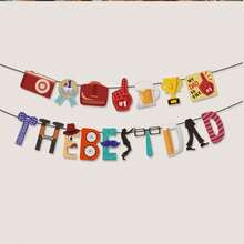 Happy Father's Day Flag Pulling Banner - Holiday Decorations For Father's Day Parties Celebrations And Festive Home Decor - Multicolor - View 8