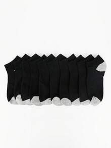 1/10/20 Pairs Men's Thick Padded Sole & Ankle Socks, Fashionable Low-Cut Short Socks For Men, Comfortable Breathable Casual Socks - Multicolor - View 11