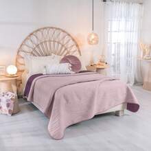 NOVO PLAIN LIGHTWEIGHT QUILT - Purple - View 2