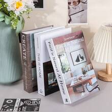 Bộ 3/2/1 cuốn sách giả gấp gọn trang trí bàn cà phê, bộ 4 cuốn sách trang trí bàn cà phê Outgeek, đồ trang trí sách thời trang phù hợp cho văn phòng, nhà cửa, giá sách, nhà nông thôn, phòng khách, phòng ngủ, phòng tắm, mặt bàn, tủ TV, sảnh, quà tặng các dịp lễ khác nhau - Nhiều màu - Xem 4