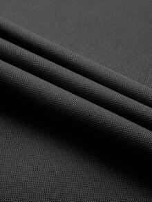 Men's Solid Color Short Sleeve Casual POLO Shirt - Black - View 4