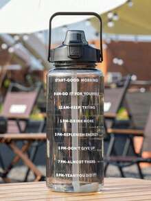 1PC 2L Ấm đun nước thể thao dung tích lớn 2000ml Cốc đựng nước bằng nhựa Tập thể dục Bụng Cốc đựng nước Ống hút Cốc đựng nước Bình đựng nước Ton Ton - màu đen - Xem 6