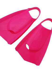 Silicone Diving Fins, Free Diving Training Short Diving Flippers, Professional Swimming Equipment - Pink - View 10