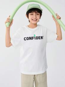 Balabala Kids' Short-Sleeve Quick-Dry T-Shirt, Lightweight Wear - Original White - View 3