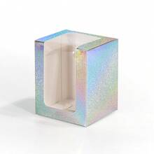 10 个，8x8x10 厘米，白色/棕色/黑色透明窗口纸盒，适用于糖果、饼干、巧克力、酒杯、蜡烛、婚礼新娘派对回礼、礼品盒 - 8x8x10cm/10pcs - 查看 19