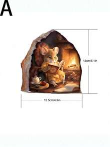 3 件趣味老鼠洞墙贴卧室厨房踢脚线家居装饰 3d 乙烯基墙贴花 DIY 卡通老鼠动物壁画艺术、贴纸、墙贴花、家居装饰乙烯基贴花、春季装饰物品刷新您的家、拉玛装饰贴纸房间装饰墙面装饰浴室装饰卧室装饰房间装饰物品客厅装饰房屋装饰家居装饰客厅墙壁艺术墙纸个性化贴纸 - 彩色 - 查看 3