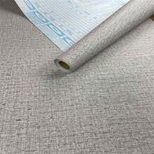 3D Linen Textured Adhesive Wallpaper 5mx 45cm - Cinza claro MA105B - Ver 3