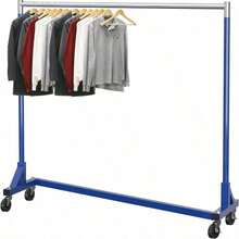 Perchero industrial HONGBING de grado industrial con base Z, capacidad de carga de 400 lb y barra extra larga de 62"