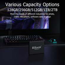 2PCS Bliksem KD650 SSD - 512GB/256GB/128GB, SATA III 6Gb/S, 2.5-Inch Ultra-Thin Design (7mm), 3D NAND TLC Chip, Read And Write Speeds Up To 550MB/S And 500MB/S, Compatible With Laptops, Desktops, Game Consoles And External Hard Drive Enclosures (Black) - 黑色 - 查看 7