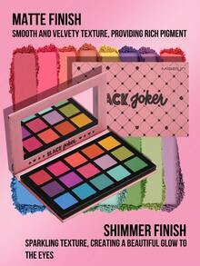 MISSLYN - 15-Color Pearlescent & Matte Eyeshadow Palette, Warm Brown Smokey Eye Makeup, Highly Pigmented, Blendable, Suitable For Y2K, Party, Beach, Travel, Holiday, Gift, Fashionable