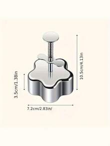 1pc Stainless Steel 304 Rice Ball/Sushi/Cake Mold Shaper, Safe Onigiri/Hamburger Patty Mold - Silver - View 9