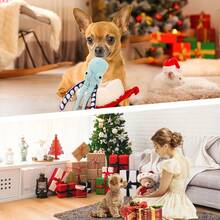 Pet Plush Squeaky Doll - Octopus Shell Shape Puzzle Food Hiding Design, Interactive Teeth Cleaning Chew Doll, Suitable For Medium & Small Cats & Dogs - Multicolor - View 9