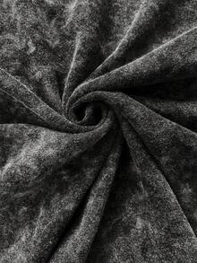 Es Trus 纯棉夏季女式趣味图案T恤，街头风豹纹樱桃字母图案，舒适复古基础款休闲时尚Y2K T恤，适合户外活动，常规款小码朋克修身黑色圆领短袖水洗T恤 - 黑色 - 查看 6