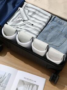 5双酒店一次性拖鞋加厚防滑便携居家客栈旅行男女通用内长27cm适用于春夏秋冬 - 白色 - 查看 3