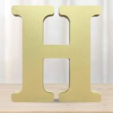 1 sản phẩm trang trí bằng gỗ, thiết kế chữ cái, đồ thủ công trang trí nhà - Vàng - Xem 23