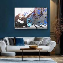 Framed Blue Exorcist Poster Anime Okumura Rin Wall Art Poster Canvas Picture Living Room Decor Home Birthday Party Decor, Mother's Day New Year Easter Gift,  Home Living Room Office Wall Decor, Perfect Gift And Wall Decoration - Framed - View 3